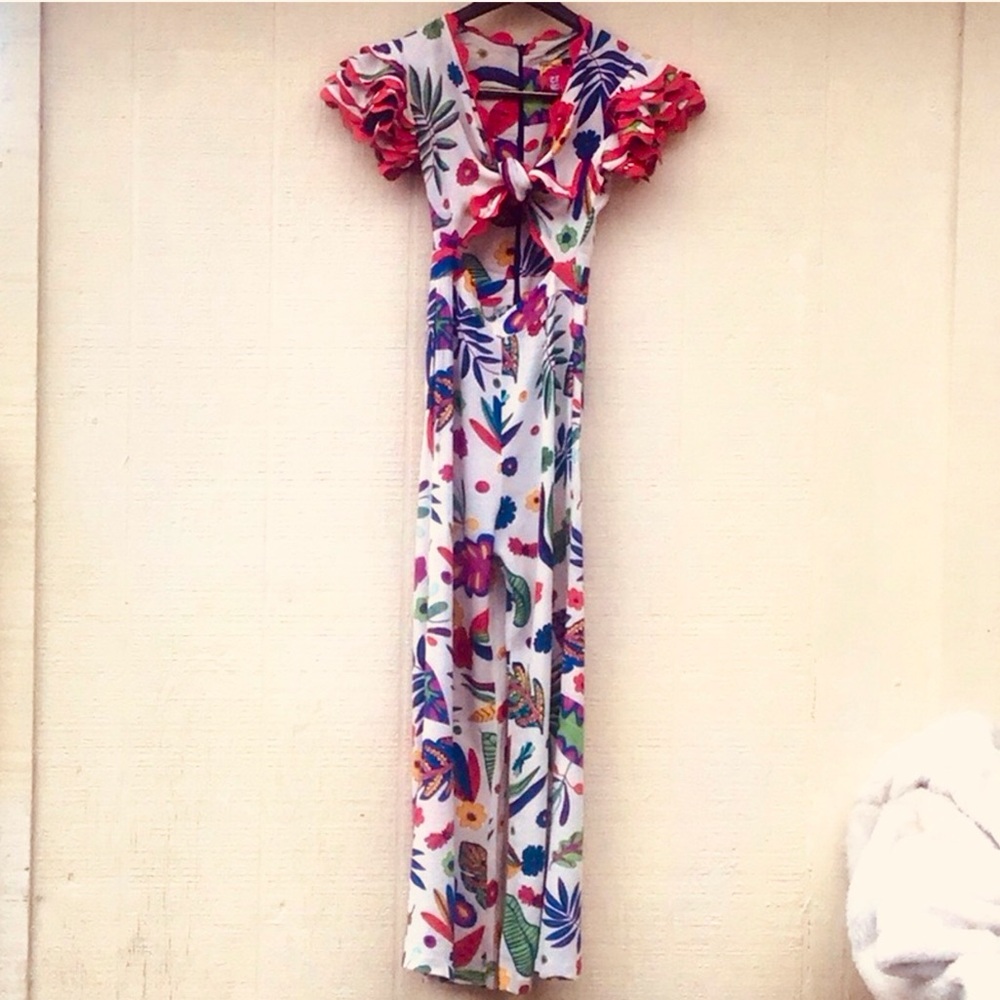 CeliaB Lavanda floral jumpsuit